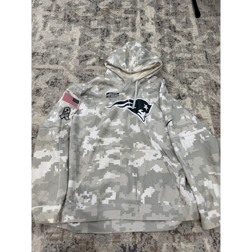 Nike New England Patriots Salute to Service Digital Camo Hoodie 3XL 02GC-0A9A